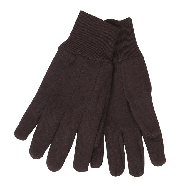 Black Stallion 1109 9 oz Cotton Brown Jersey Industrial Gloves