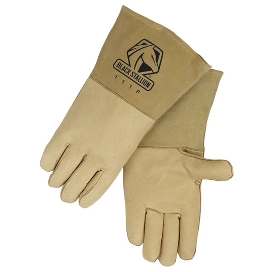 Black Stallion 111P Grain Pigskin High Quality Welding Gloves