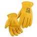 Black Stallion 18 Grain Deerskin Elastic Wrist DRIVER'S Style Gloves
