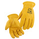 Black Stallion 18 Grain Deerskin Elastic Wrist DRIVER'S Style Gloves