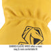 Shirred Elastic Wrist offers a more snug & more comfortable fit — Black Stallion 18 style gloves