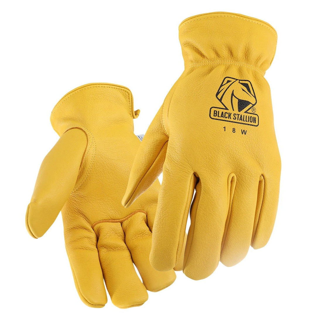 Black Stallion 18W Grain Deerskin Thinsulate Insulated DRIVER'S Style Gloves