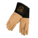 Black Stallion 25D-BLK Split Deerskin Premium TIG Welding Gloves w/Dragpatch