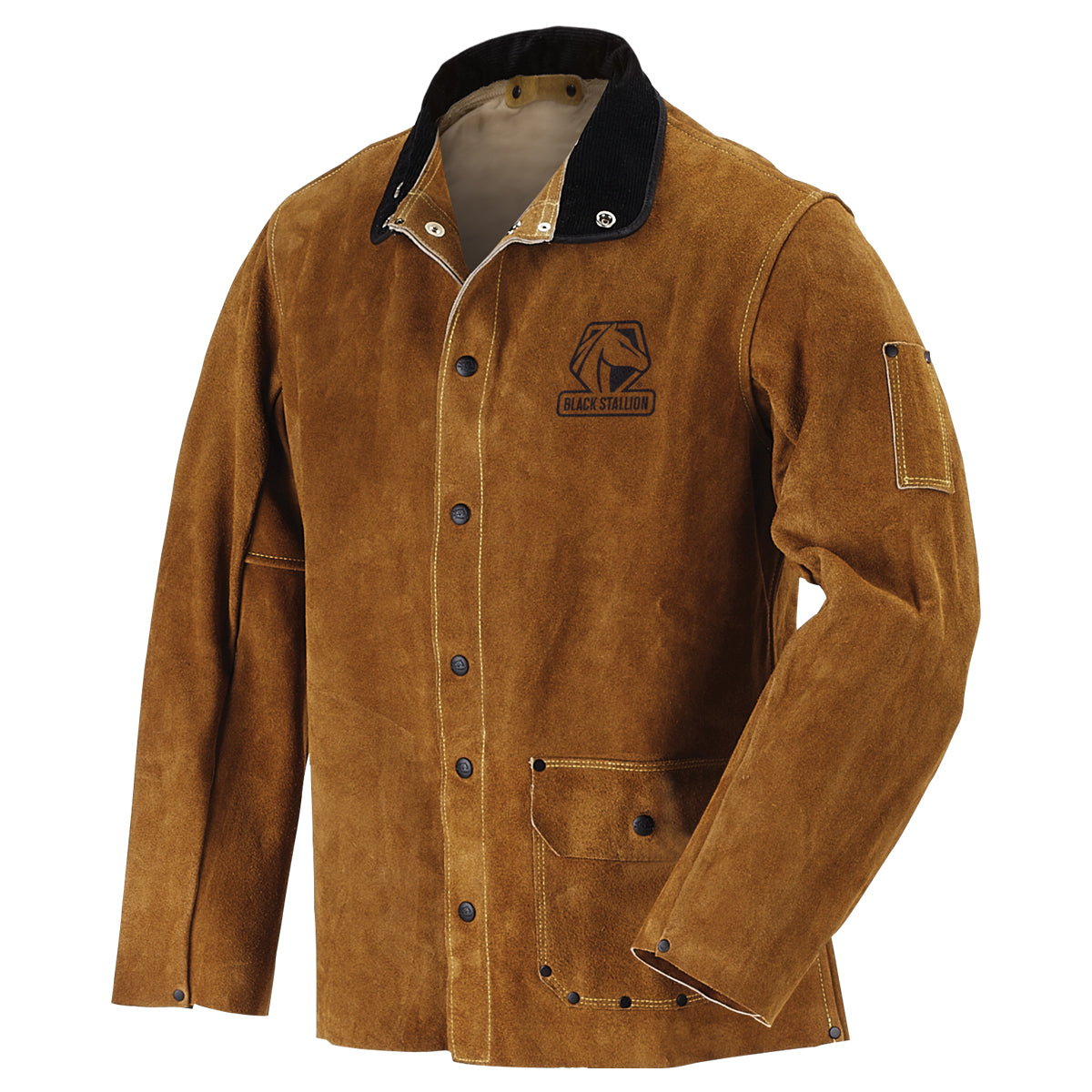 Black Stallion 26WJ Side Split Cowhide Leather 26 Inch Welding Jacket