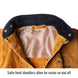 Satin lined shoulders allow for easier on and off — Black Stallion 30WC welding jacket