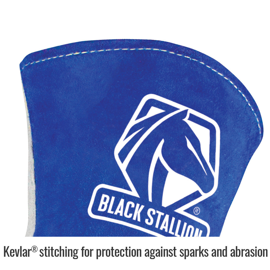 Kevlar® stitching for protection against sparks and abrasion — Black Stallion 320 welding gloves