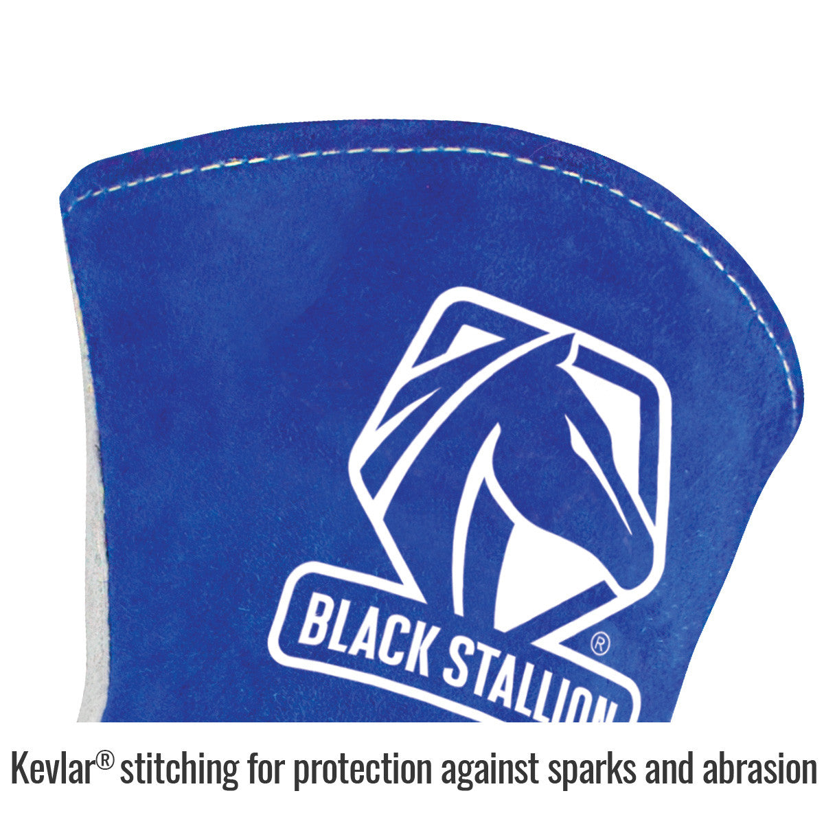 Kevlar® stitching for protection against sparks and abrasion — Black Stallion 320 welding gloves