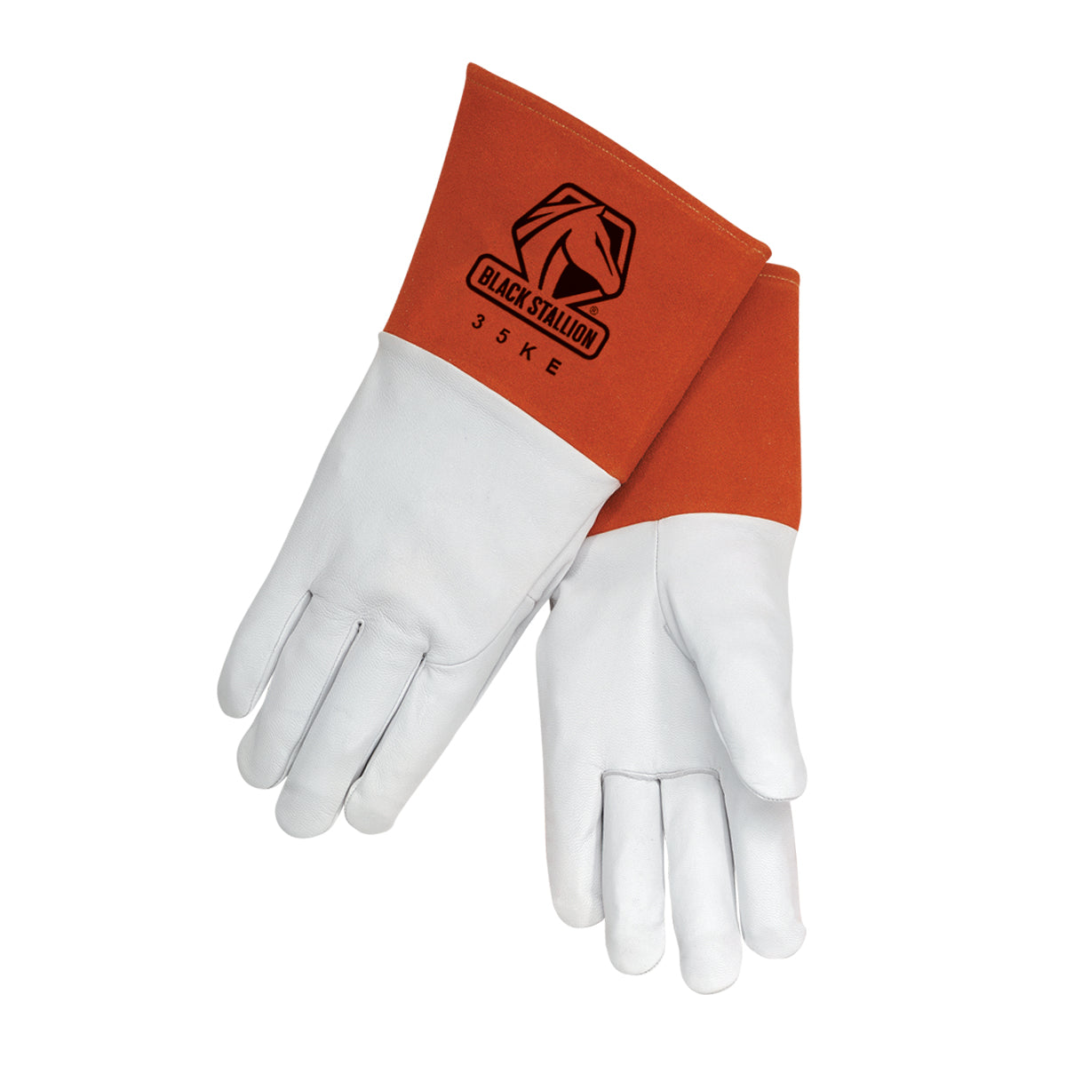 Black Stallion 35KE Economy Kidskin TIG Glove, Pearl White