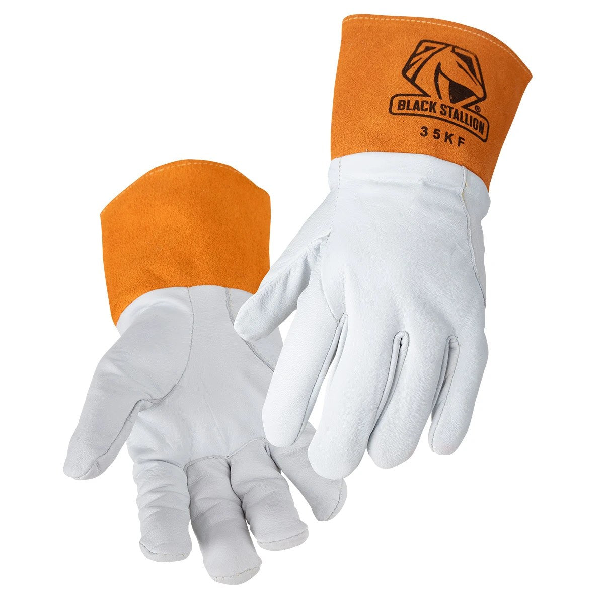 Black Stallion 35KF Grain Kidskin TIG Glove with CushionCore & DragPatch