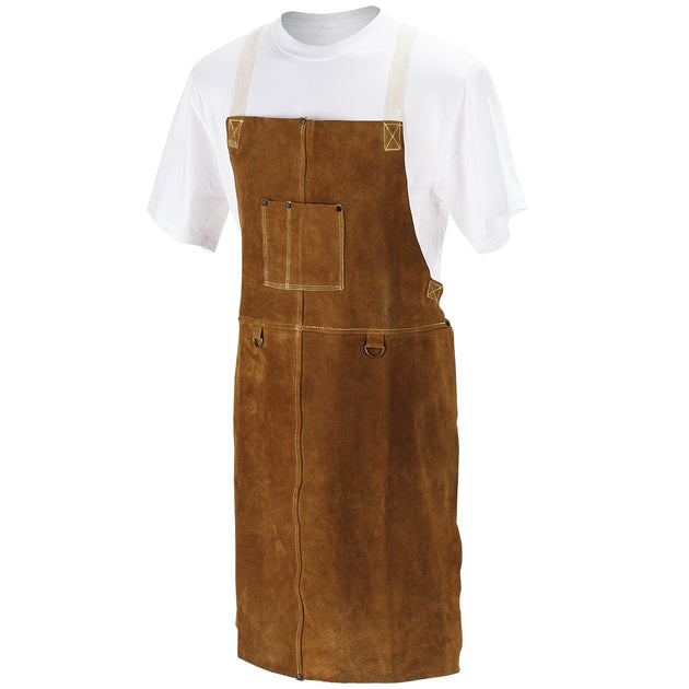 Black Stallion 36A Side Split Cowhide Leather 36 Inch Welding Bib Apron