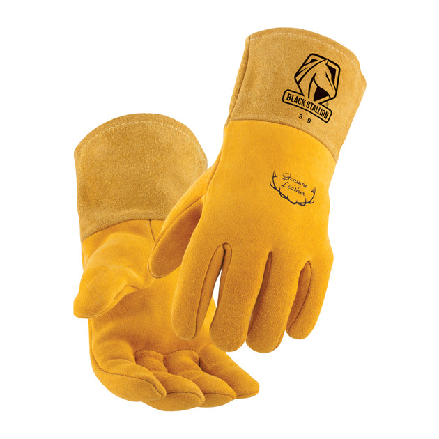 Black Stallion 39 Premium Deerskin MIG Glove with CushionCore Liner