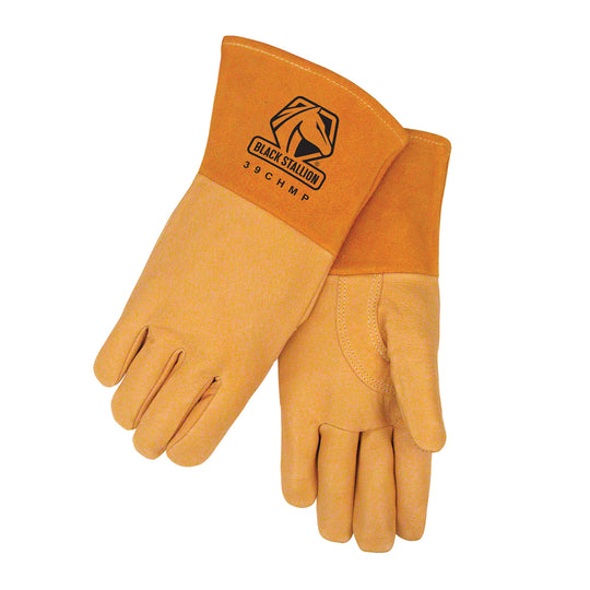Black Stallion 39CHMP Grain Pigskin Quality MIG Welding Gloves