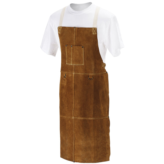 Black Stallion 42A Side Split Cowhide Leather 42 Inch Welding Bib Apron