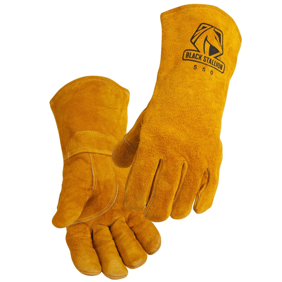 Black Stallion 550 Side Split Cowhide High Quality Welding Gloves