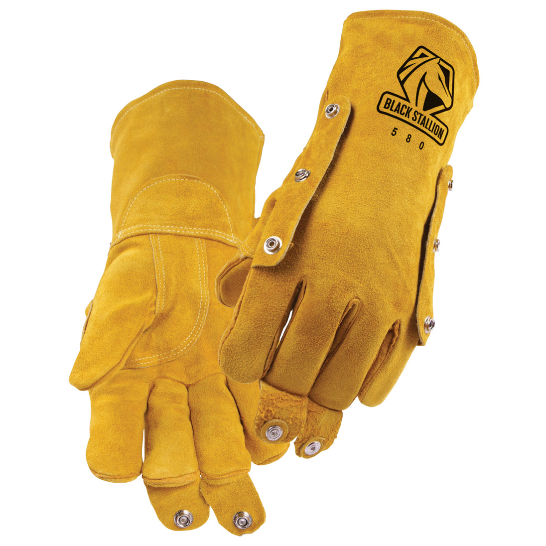 Black Stallion 580 Side Split Cowhide High Quality Welding Gloves