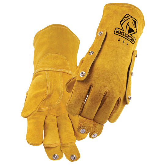 Black Stallion 580 Side Split Cowhide High Quality Welding Gloves