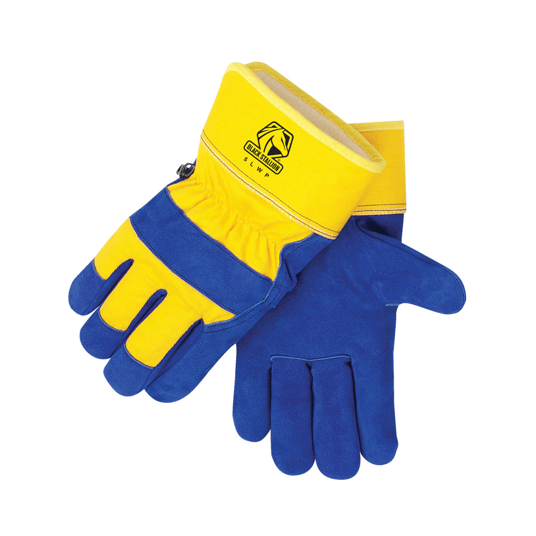 Black Stallion 5LWP Sel. Shldr. Cowhide Waterproof Lined Insulated Leather Palm Work Gloves