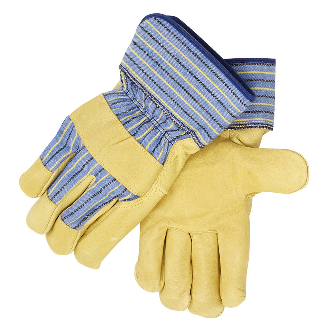 Black Stallion 5P Grain Pigskin Strap Back Premium Leather Palm Work Gloves