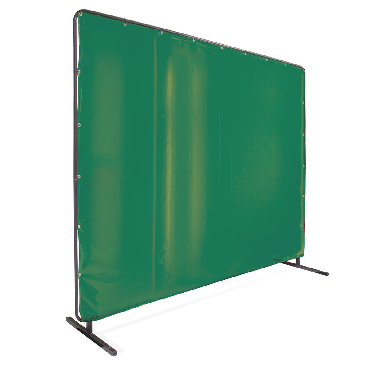 Black Stallion 6X10VF1-GRN 14 Mil 6' x 10' Green Saf-Vu 1 Panel Welding Screen & Frame Set