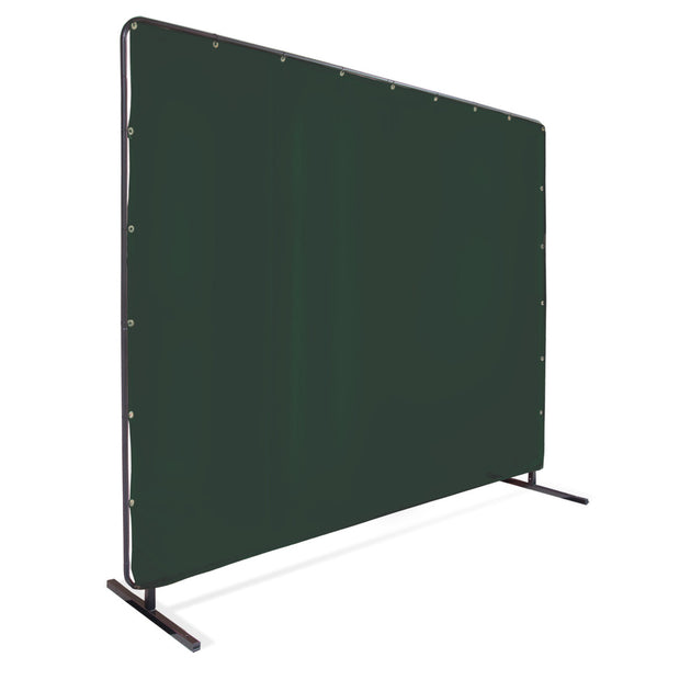 Black Stallion 6X10VF1-SH8 14 Mil 6' x 10' Shade 8 Saf-Vu 1 Panel Welding Screen & Frame Set