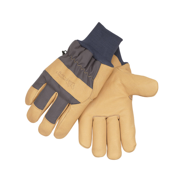 Black Stallion 6LPK Grain Pigskin Impactnylon Multiblend Insulated Leather Palm Work Gloves