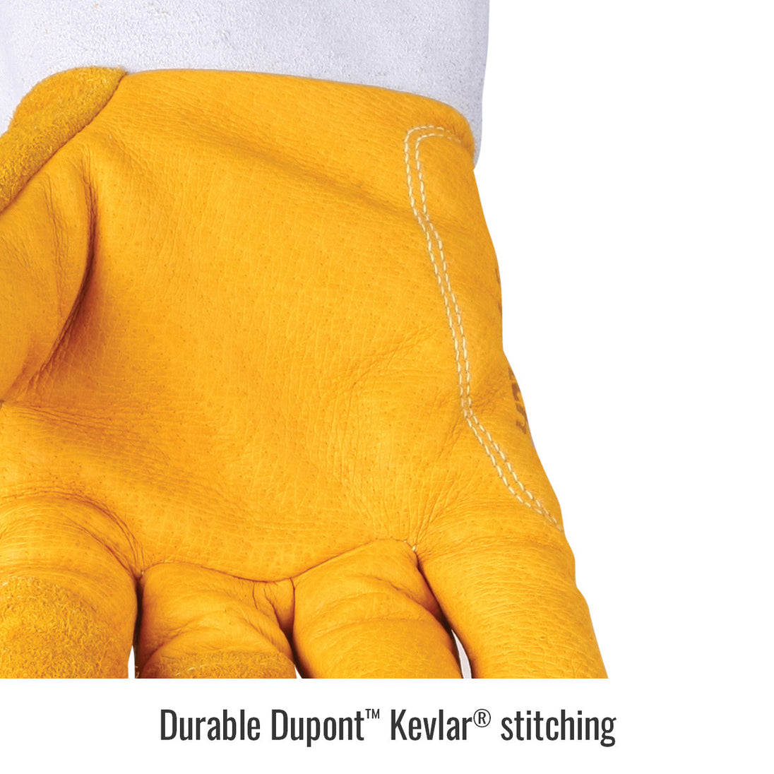 Durable Dupont™ Kevlar® stitching — Black Stallion 730 welding glove