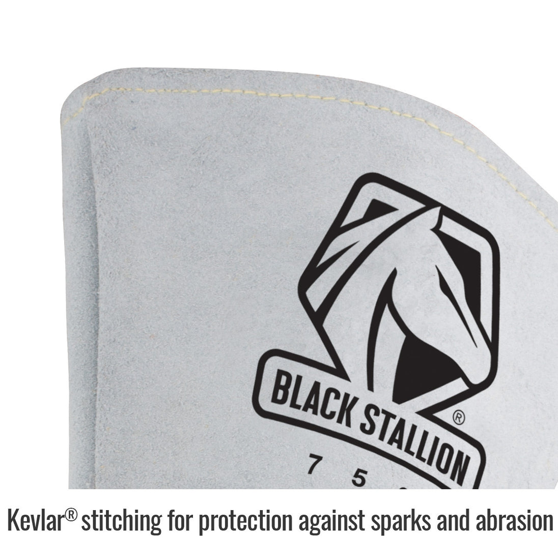 Kevlar® stitching for protection against sparks and abrasion — Black Stallion 750 stick glove
