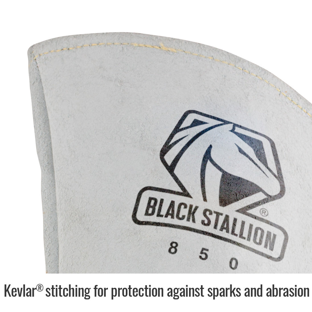 Kevlar™ stitching for protection against sparks and abrasion — Black Stallion 850 stick glove