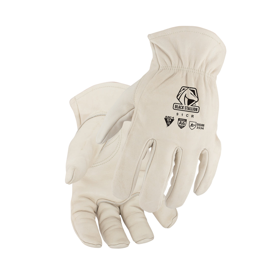 Black Stallion 91CR Grain Cowhide A6 Cut Resistant Drivers Glove