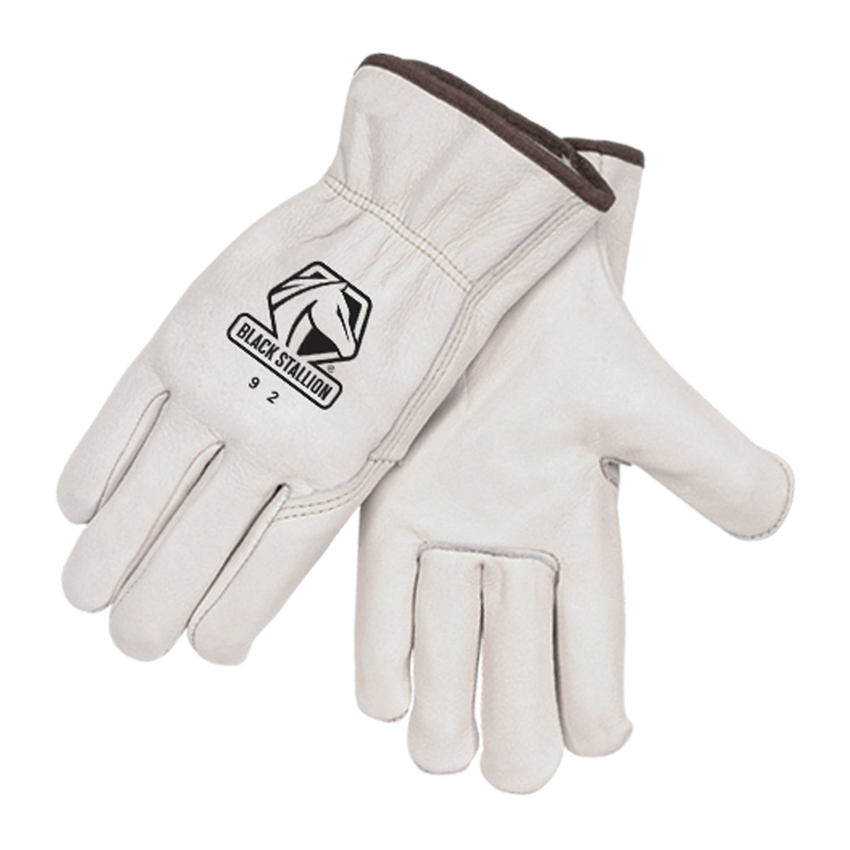 Black Stallion 92 Grain Cowhide Elastic Wrist Premium DRIVER'S Style Gloves