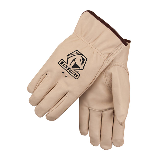 Black Stallion 93 Classic Grain Cowhide Drivers Glove