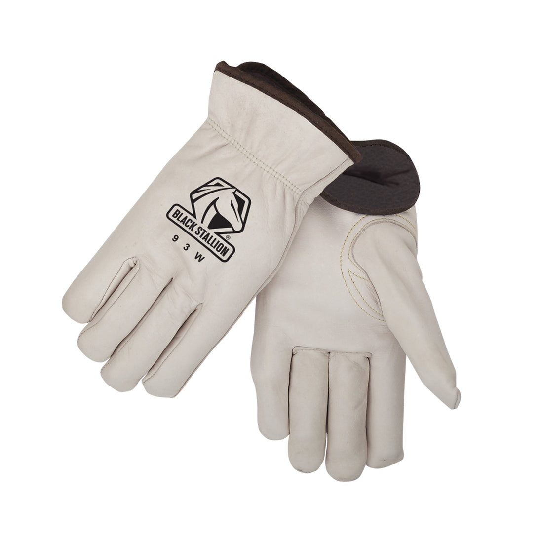 Black Stallion 93W Grain Cowhide Cushion Insulated DRIVER'S Style Gloves