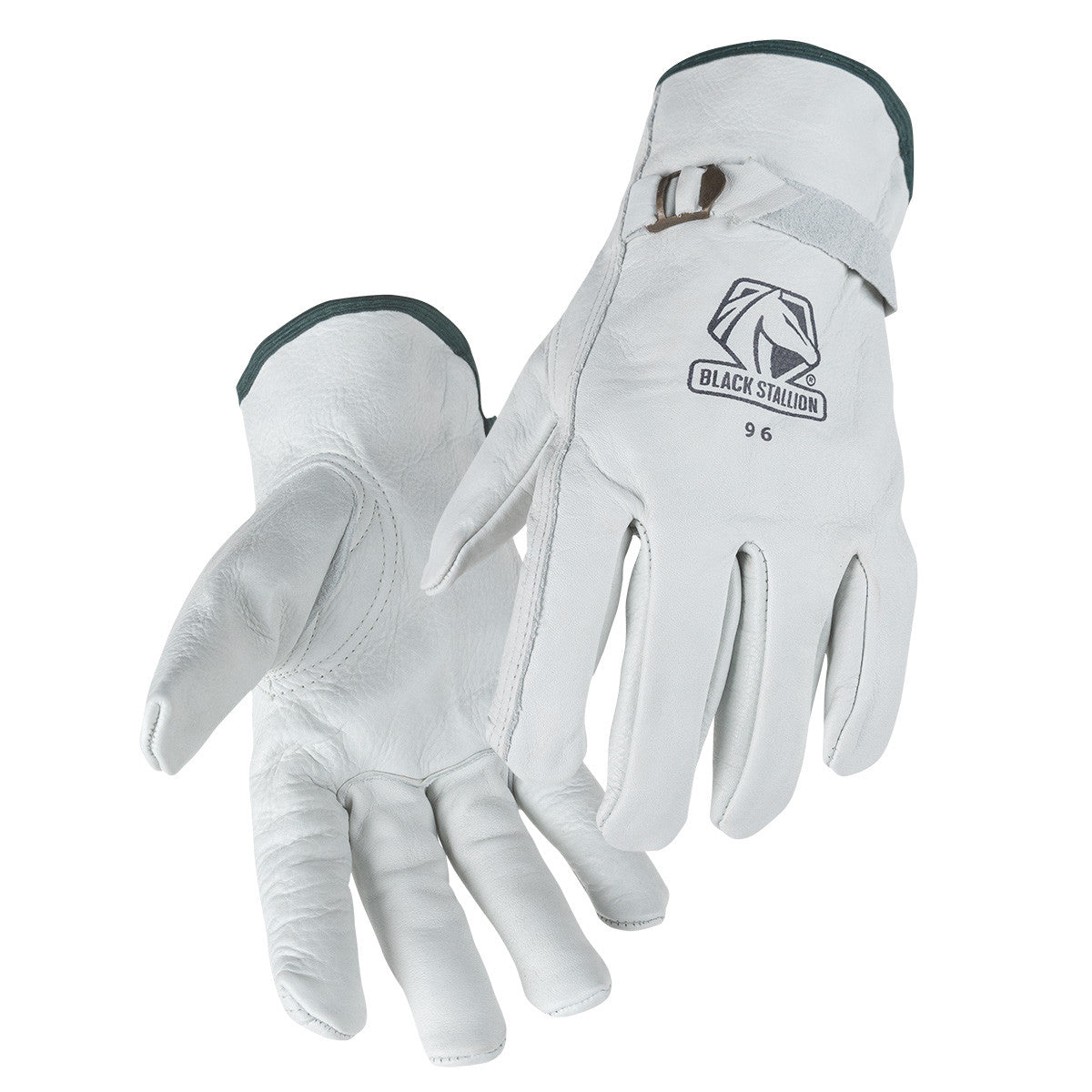Black Stallion 96 Grain Cowhide Pull Strap DRIVER'S Style Gloves