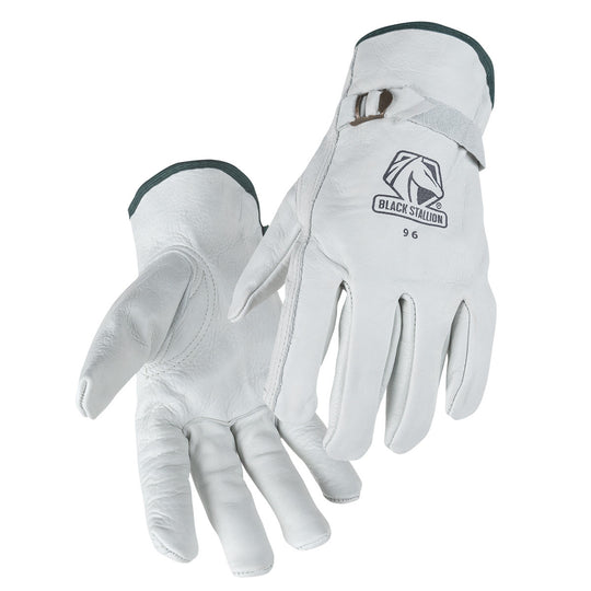 Black Stallion 96 Grain Cowhide Pull Strap DRIVER'S Style Gloves