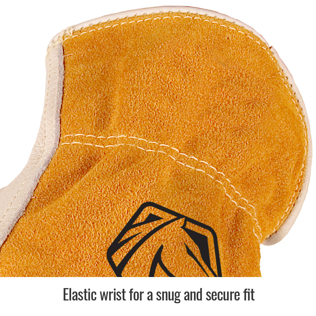 Elastic wrist for a snug and secure fit — Black Stallion 97K drivers glove