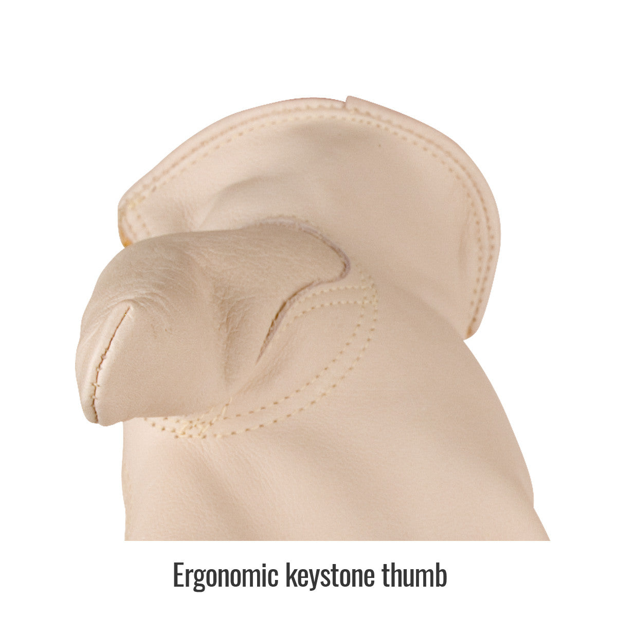 Ergonomic keystone thumb — Black Stallion 97K drivers glove