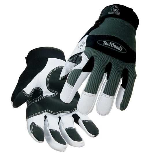 Black Stallion 99ACE-G Toolhandz® Pro Spandex With Grain Goatskin Reinforced Ergonomic Gloves