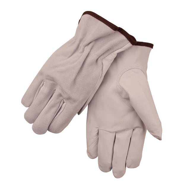 Black Stallion 9GB Grain Goatskin Palm/Cowsplit Back DRIVER'S Style Gloves