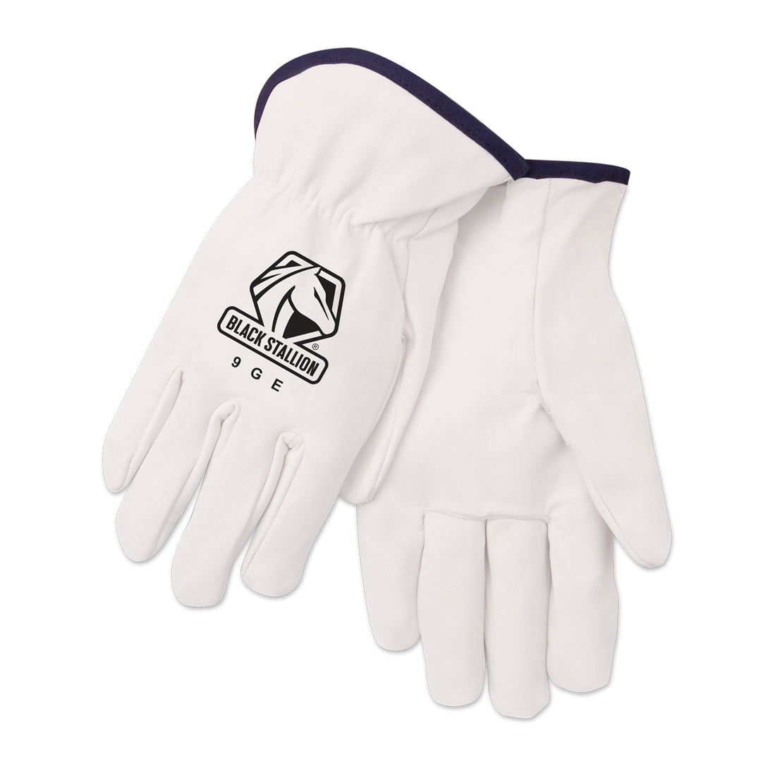 Black Stallion 9GE Grain Goatskin Elastic Wrist DRIVER'S Style Gloves