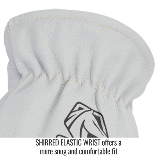 Shirred Elastic Wrist offers a more snug and comfortable fit — Black Stallion 9GWCR style gloves