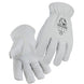Black Stallion 9GWCR Top Grain Goatskin Elastic Wrist DRIVER'S Style Gloves ANSI Cut A5, Cotton Fleece
