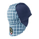 Black Stallion AH1730-BL FR Cotton Welding Cap With Hidden Bill Extension, Blue Plaid