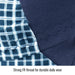 Black Stallion AH1730-BL FR Cotton Welding Cap With Hidden Bill Extension, Blue Plaid, detail view 1