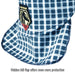 Black Stallion AH1730-BL FR Cotton Welding Cap With Hidden Bill Extension, Blue Plaid, detail view 2