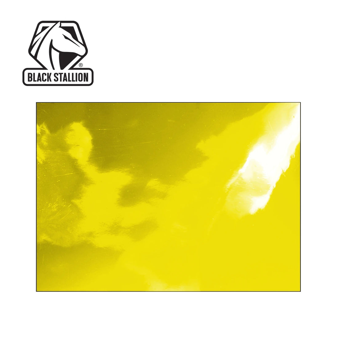 Black Stallion 6X10V1-YEL 14 Mil 6' x 10' Yellow Saf-Vu 1 Panel Welding Screen Only