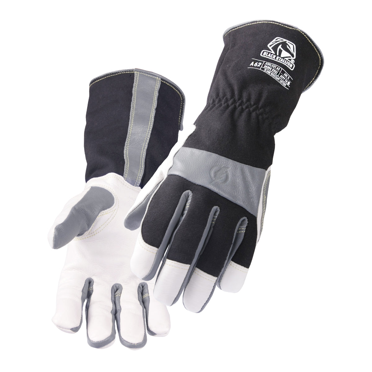 Black Stallion A62 Arc Rated Cut Resistant Cowhide And FR Cotton Utility Glove