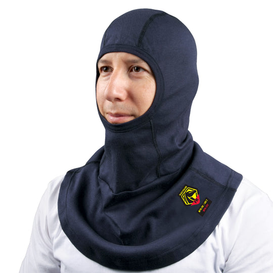 Black Stallion AH1520-NV 6.5oz FR Cotton Sock Hood (NFPA 2112 / 70E), Navy