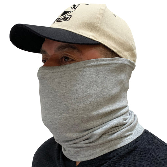 Black Stallion AH1565-GY Flame-Resistant Cotton Knit Neck Gaiter