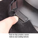 Secure hold on most welding helmets — Black Stallion AH5040-BK helmet bib