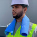 Black Stallion AH7055-BL cooling towel shown in use